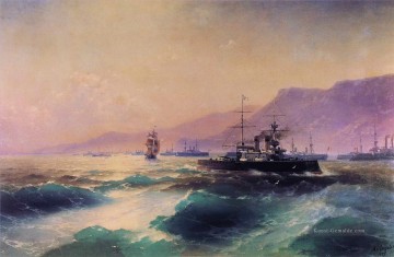  seestück - Ivan Aiwasowski Kanonenboot aus Kreta Seestücke